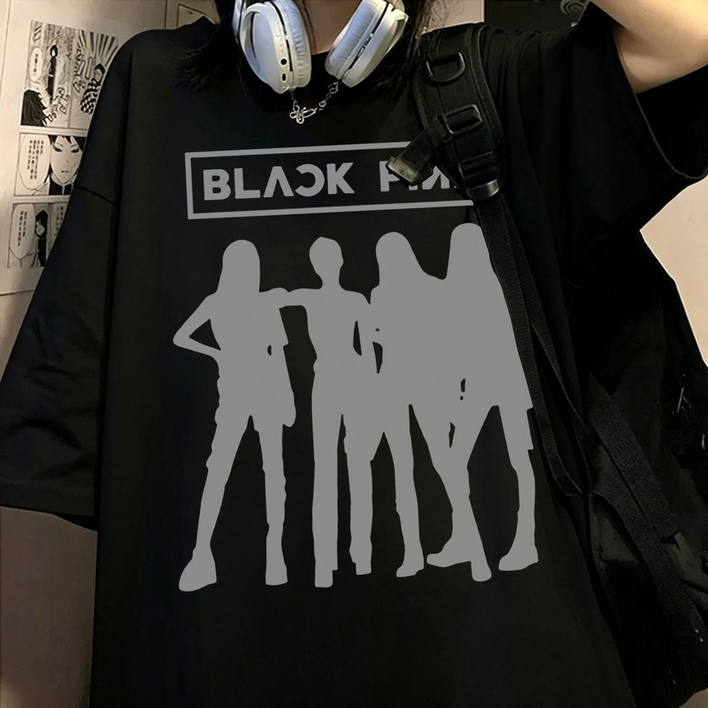 [Camiseta Premium em Algodão Puro]GXG Black Pink Unisex Short - Sleeve Pop - Culture Fan T Shirt Para Fãs Moda Casual Sh