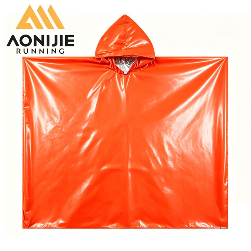 AONIJIE A108 Poncho De Chuva Leve Casaco De Emergência À Prova D'água Para Caminhadas E Acampamento