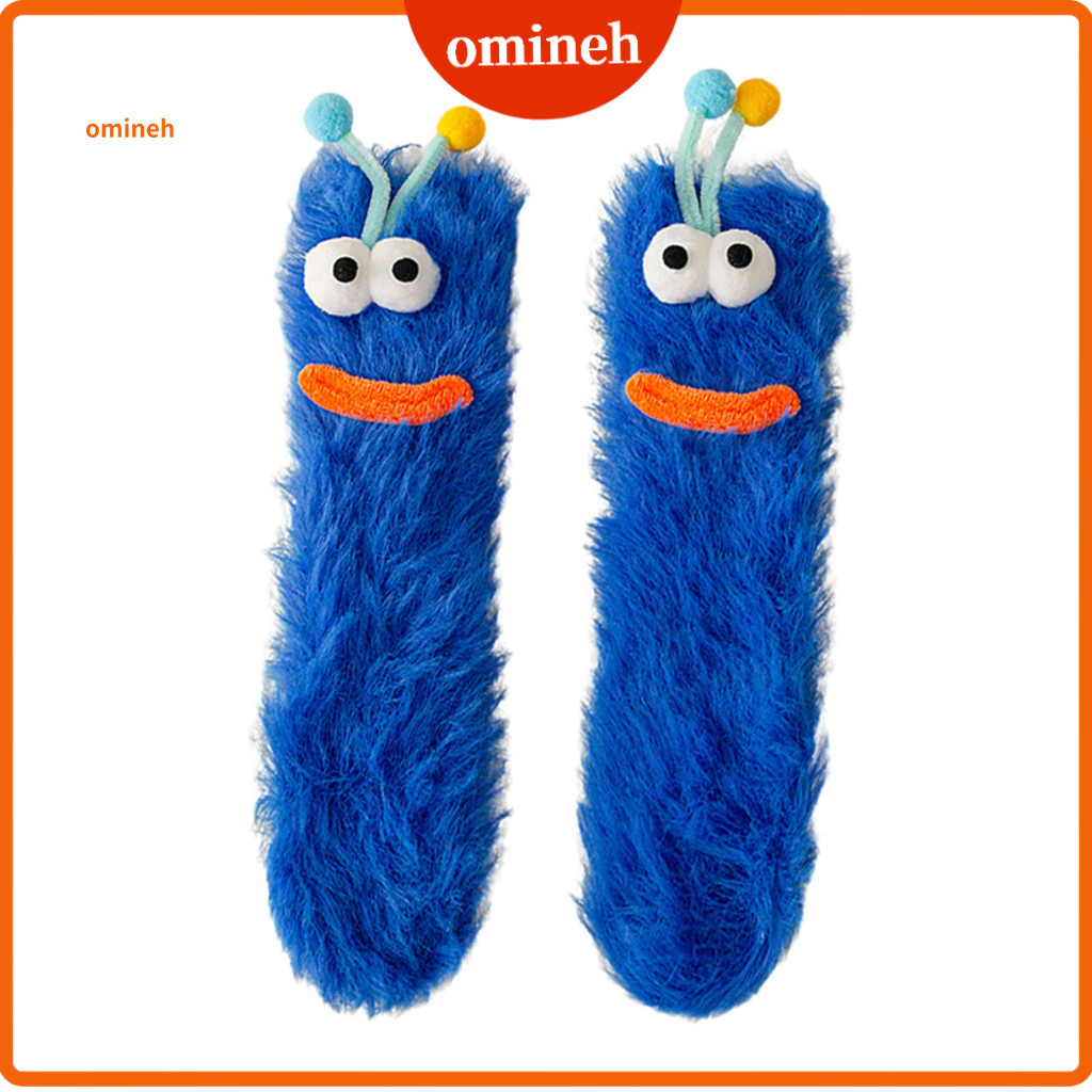 Cute Fuzzy Socks Stretch Fit Women Cozy Warm Fluffy for – Big Eyes Funny Indoor Winter for Lounging and Sleeping Soft