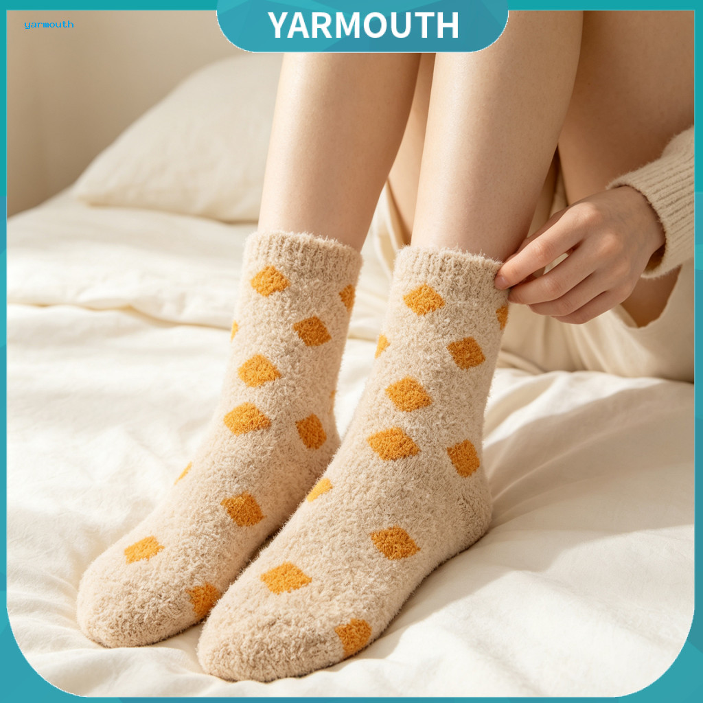 Cozy Winter Sleep Socks Soft Plush Thermal Women’s Thickened Coral Fleece – Warm for Indoor Floor for Autumn