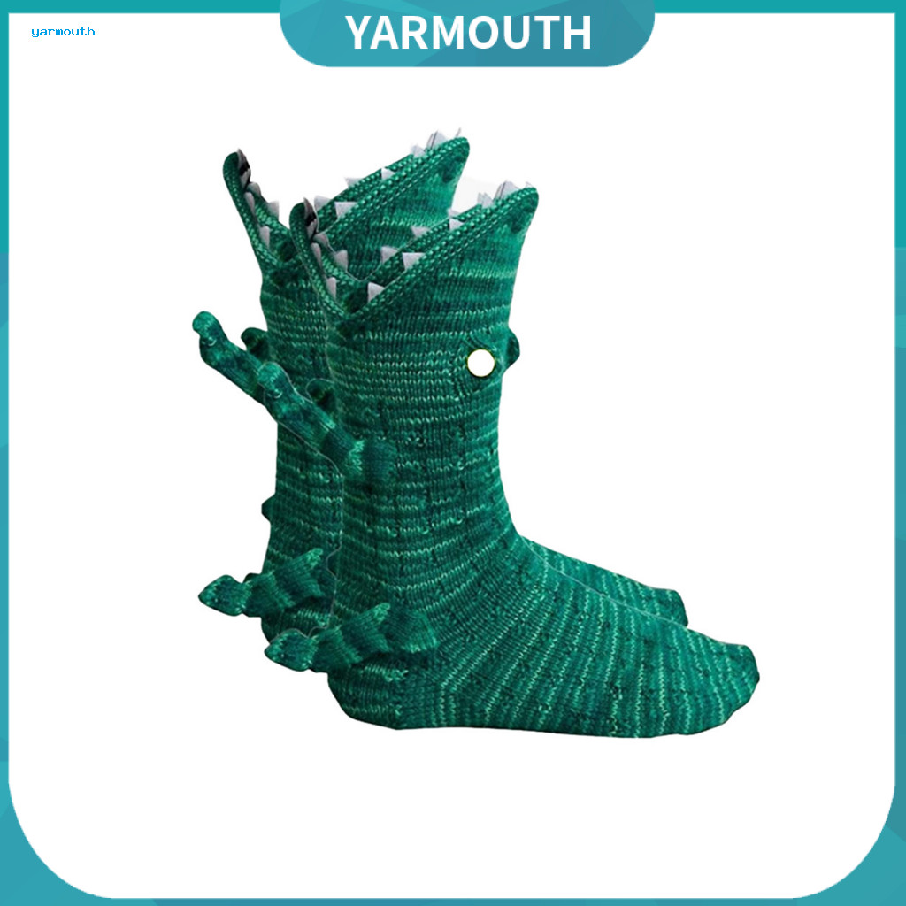 Shark Floor Socks Comfortable Indoor Cozy Winter Crocodile for Men Women – Warm Knitted Novelty Home Perfect Gift for