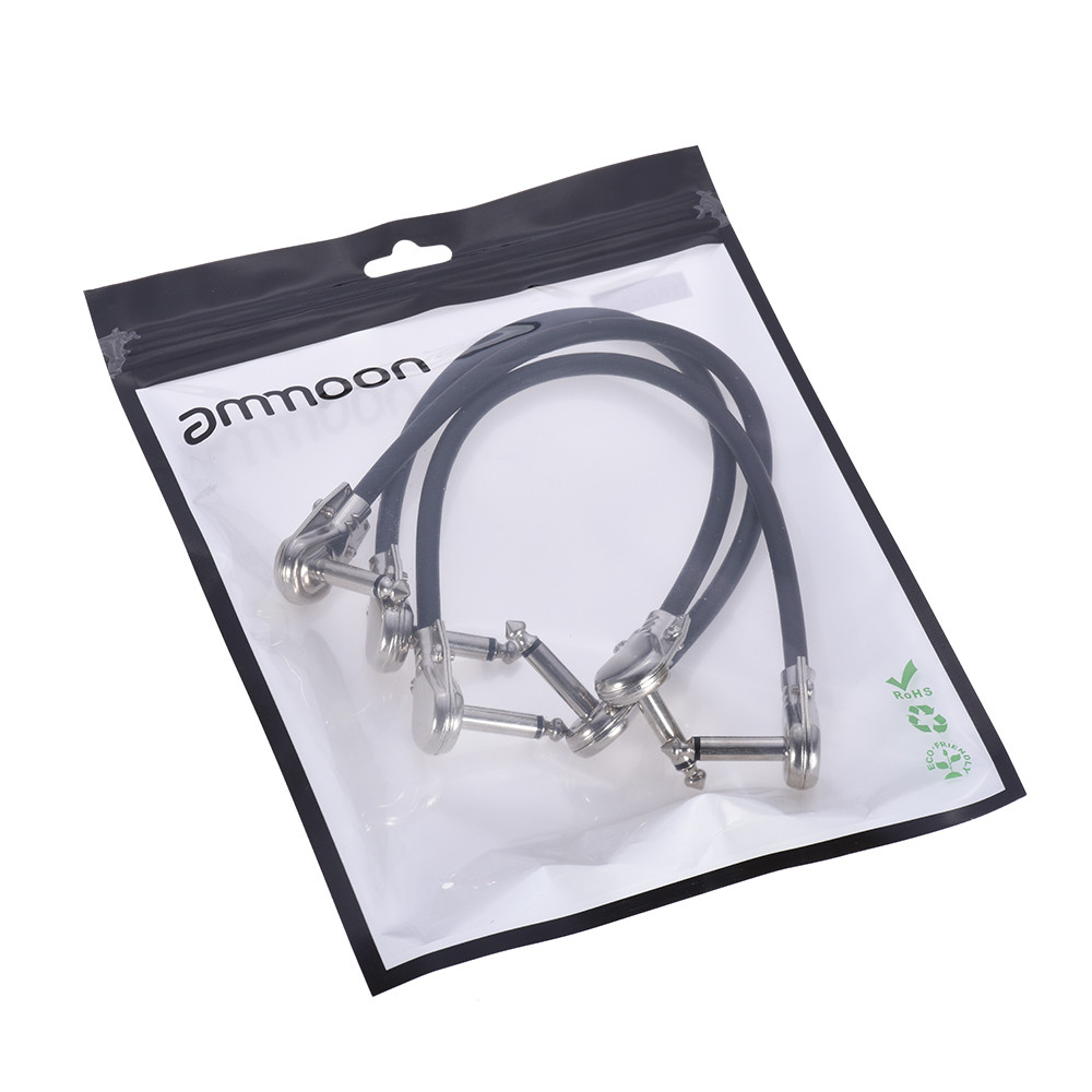 ttopbr ammoon 30cm/12in Pedal De Efeito De Guitarra Instrumento Remendo Cabo 1/4 