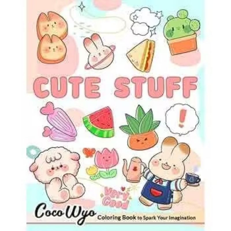 51 Desenhos para Colorir: Folhas Soltas com Ilustrações do Livro Cute Stuff: Kawaii!