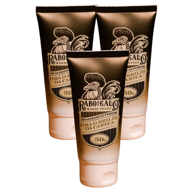 KIT TRIO MAGIC STUFF - O TIRA BRILHO DA CARECA - O Embelezador de Carecas da Rabo de Galo