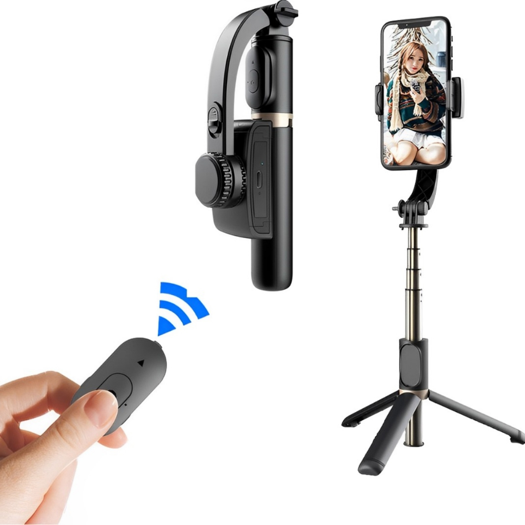 Gimbal Estabilizador Para iPhone E Celular Android Suporte Tripé Ajustável Q08
