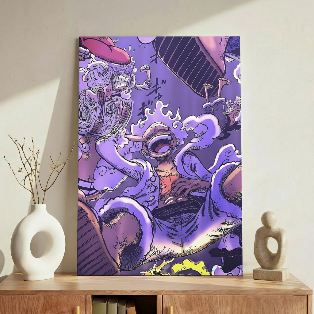 Quadro Decorativo Anime One Piece Luffy Gear 5 – Nika Premium