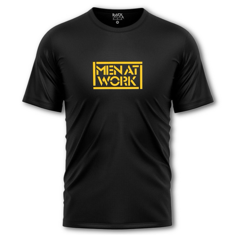 Camisa Camiseta Banda MEN AT WORK Dry Fit Rock Academia Treino Masculino ENVIO RAPIDO