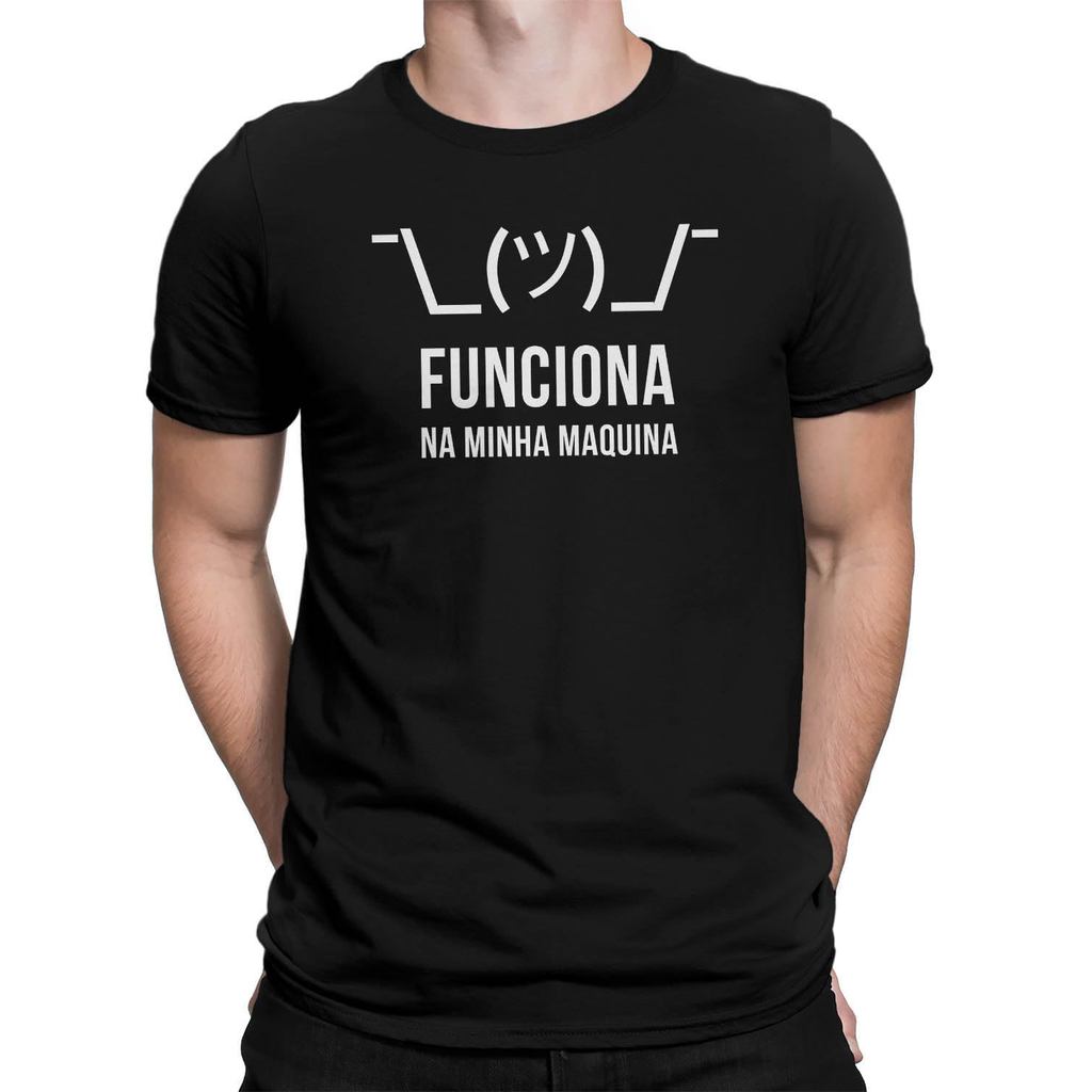 Camiseta It Works Ti Programador Humor Programação Geek Tamanho:G;Cor:Preto Unissex Algodao GEEK0114