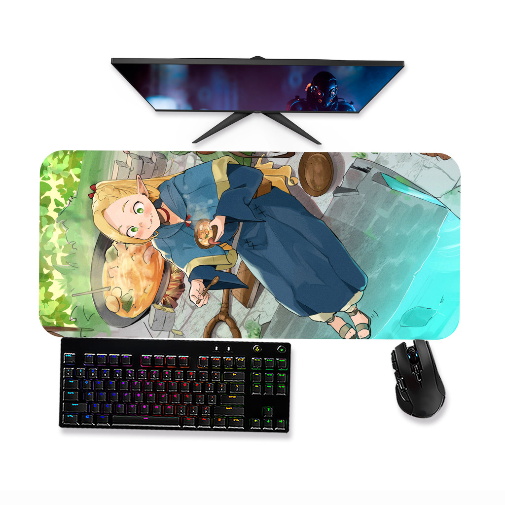 Mouse pad DUNGEON MESHI  DELICIOUS IN DUNGEON MARCILLE 3  Mousepad Gamer  Grande 90x40 80x40 60x40 70x30 45x40