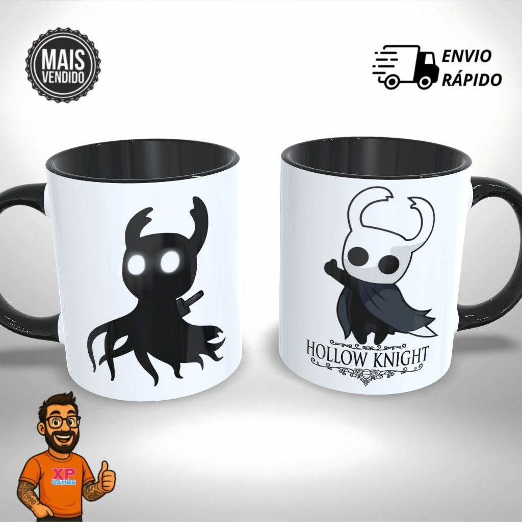 Caneca Personalizada Hollow Knight Gamer Presente Único e Criativo