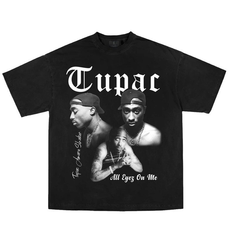 Camiseta Tupac Cantor Rapper Camisa Vintage Graphic Tee - Envio Imediato