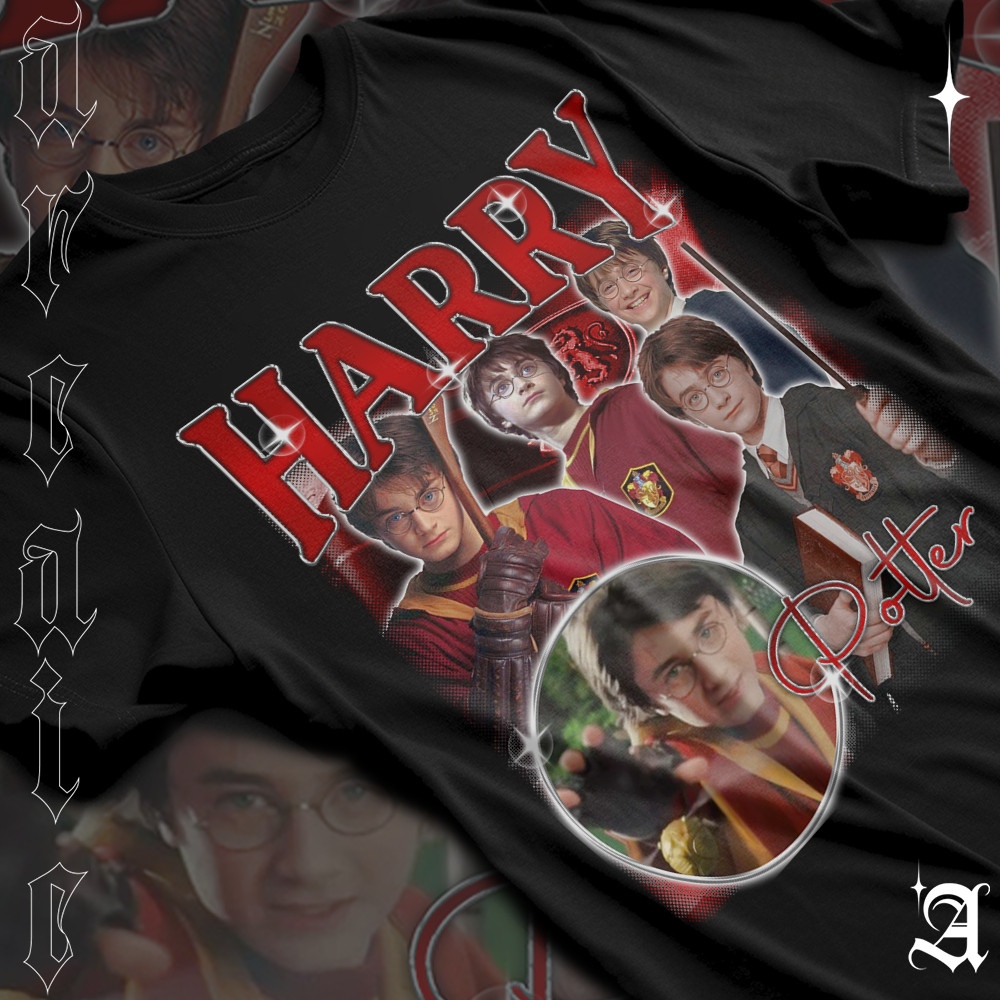 Camiseta Basica Algodao Hp Hogwarts High Graphic Tee Vintage Unissex