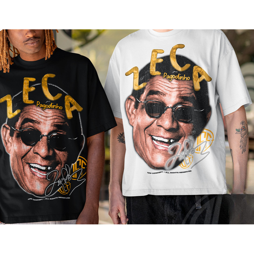 2026 Novo Camiseta Basica E OVERSIZED Zeca Pagodinho Carnaval Graphic Vintage Unissex - Offc