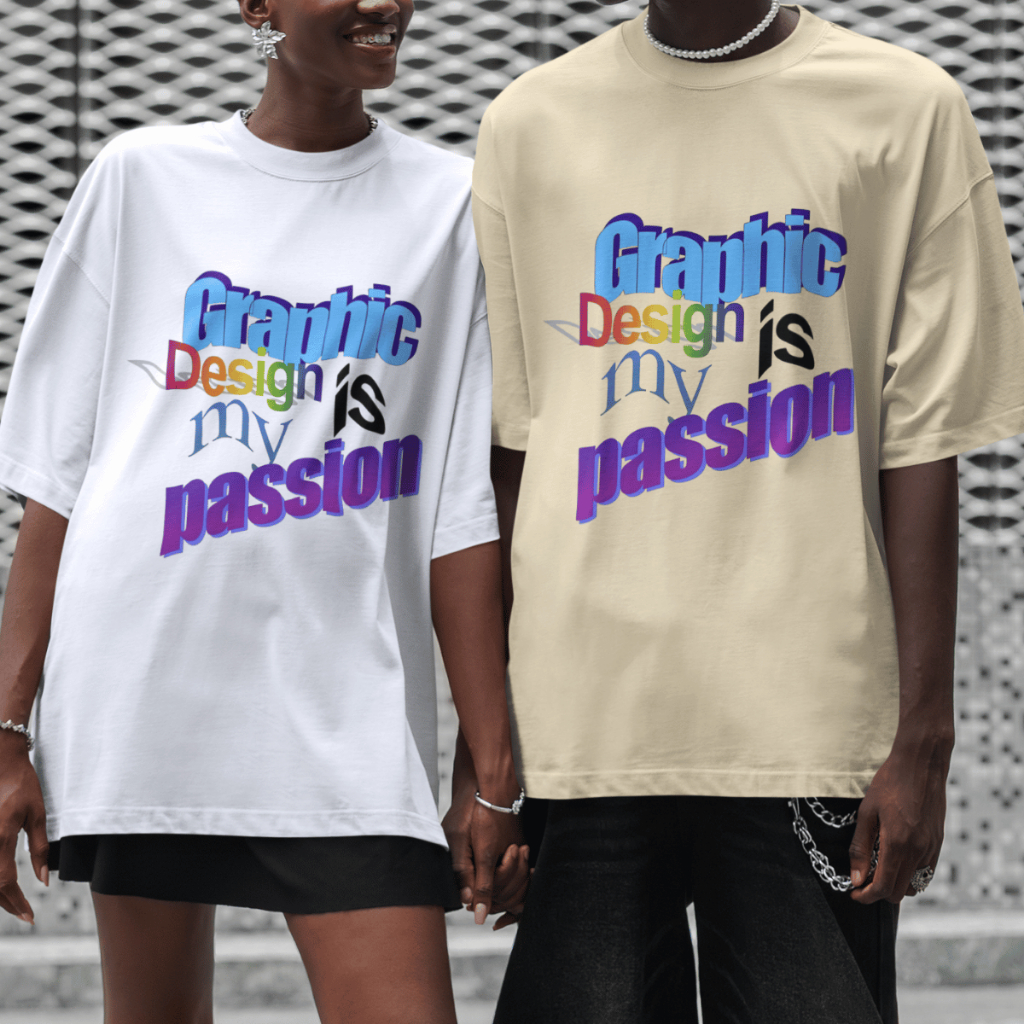 Camiseta Oversized Designer Graphic Design Is My Passion Blusa Meme Engraçado 100% Algodão