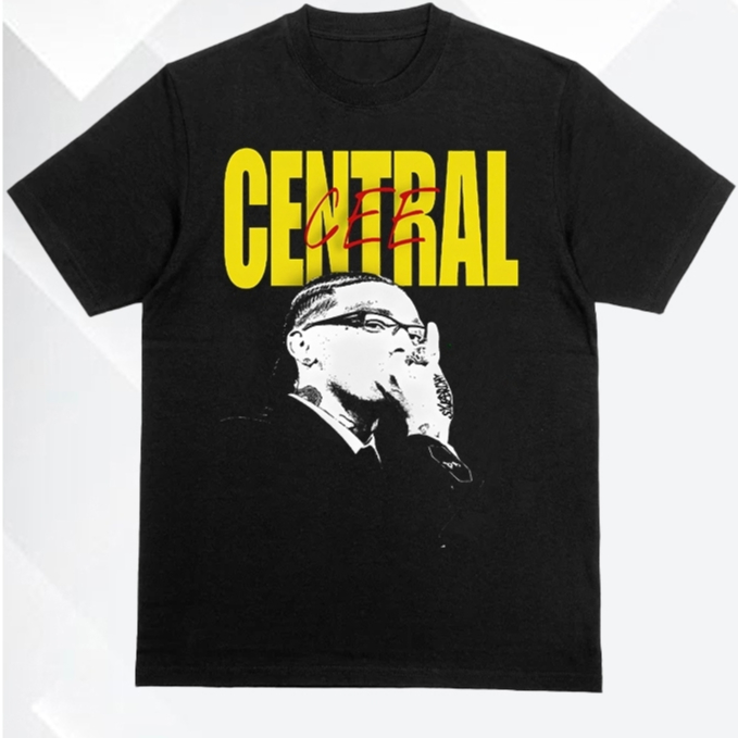 Camisa Masculina Algodão Rapper Central Cee 23 Graphic Tees Unissex Plus Size