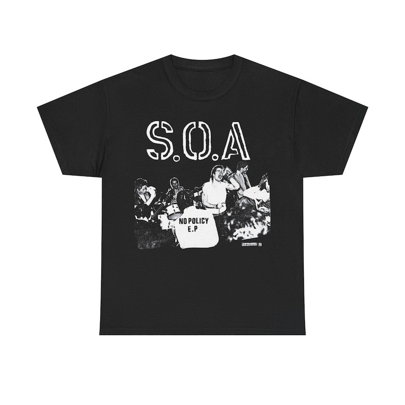 Music.Soul Camiseta Unissex S.O.A Necros Battalion of Saints Wasted Youth JFA Negative FX Poison Idea Estampa Moderna...