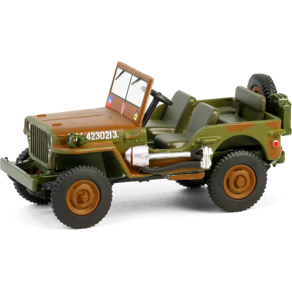 Miniatura - 1:64 - 1942 Willys Mb 1St Canadian Tank Brigade Three Rivers Regiment England - Battalion 64 5 - Greenlight