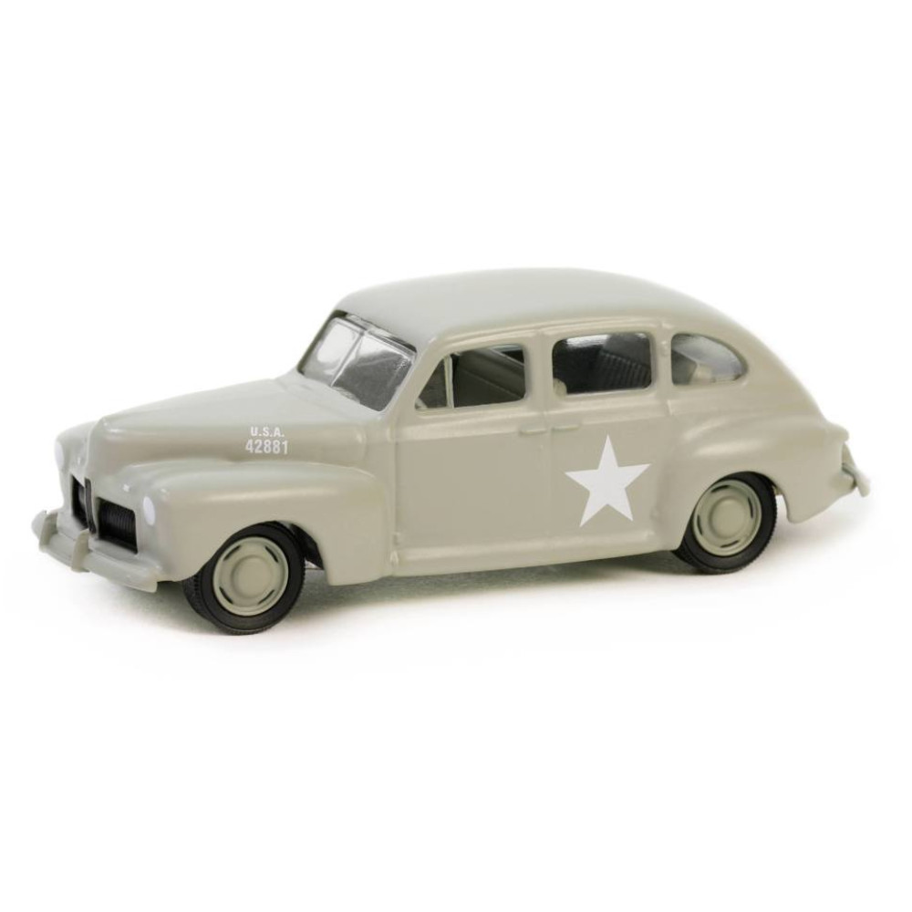 Miniatura Ford Fordor Deluxe 1942 - Army Staff Car - Battalion 64 Série 4 - Greenlight - 1:64