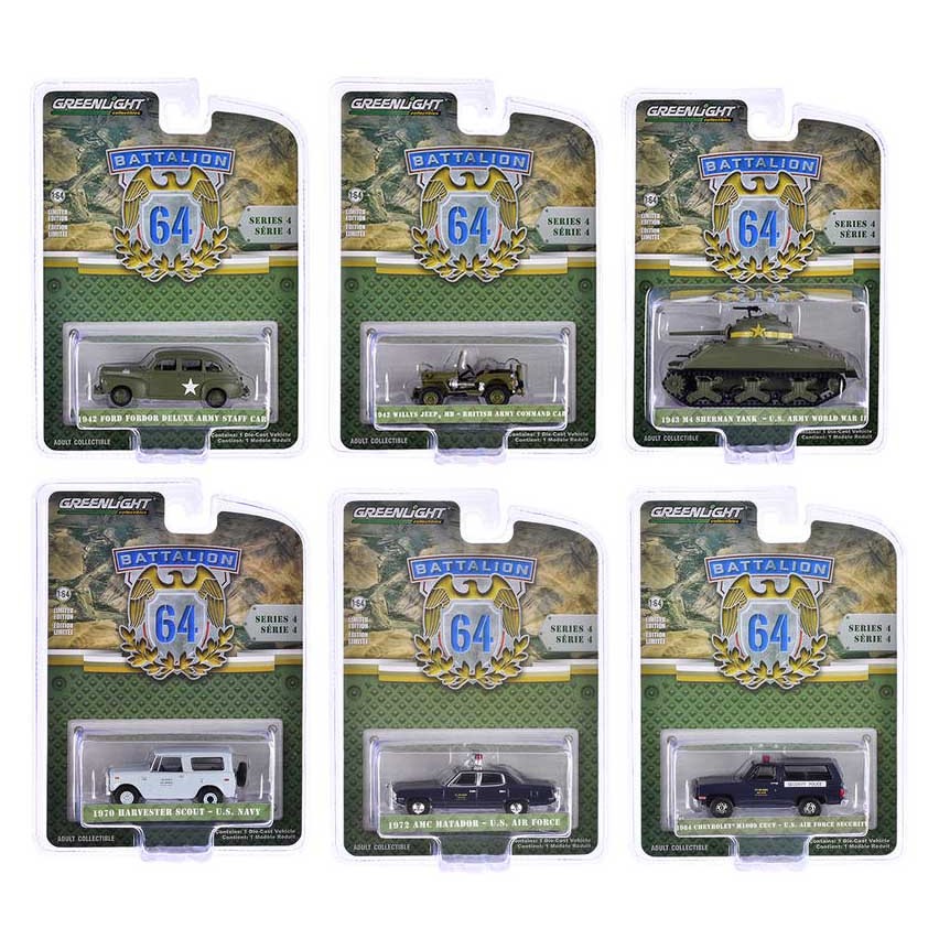 Miniatura Battalion 64 serie 4 sortidas Greenlight 1/64