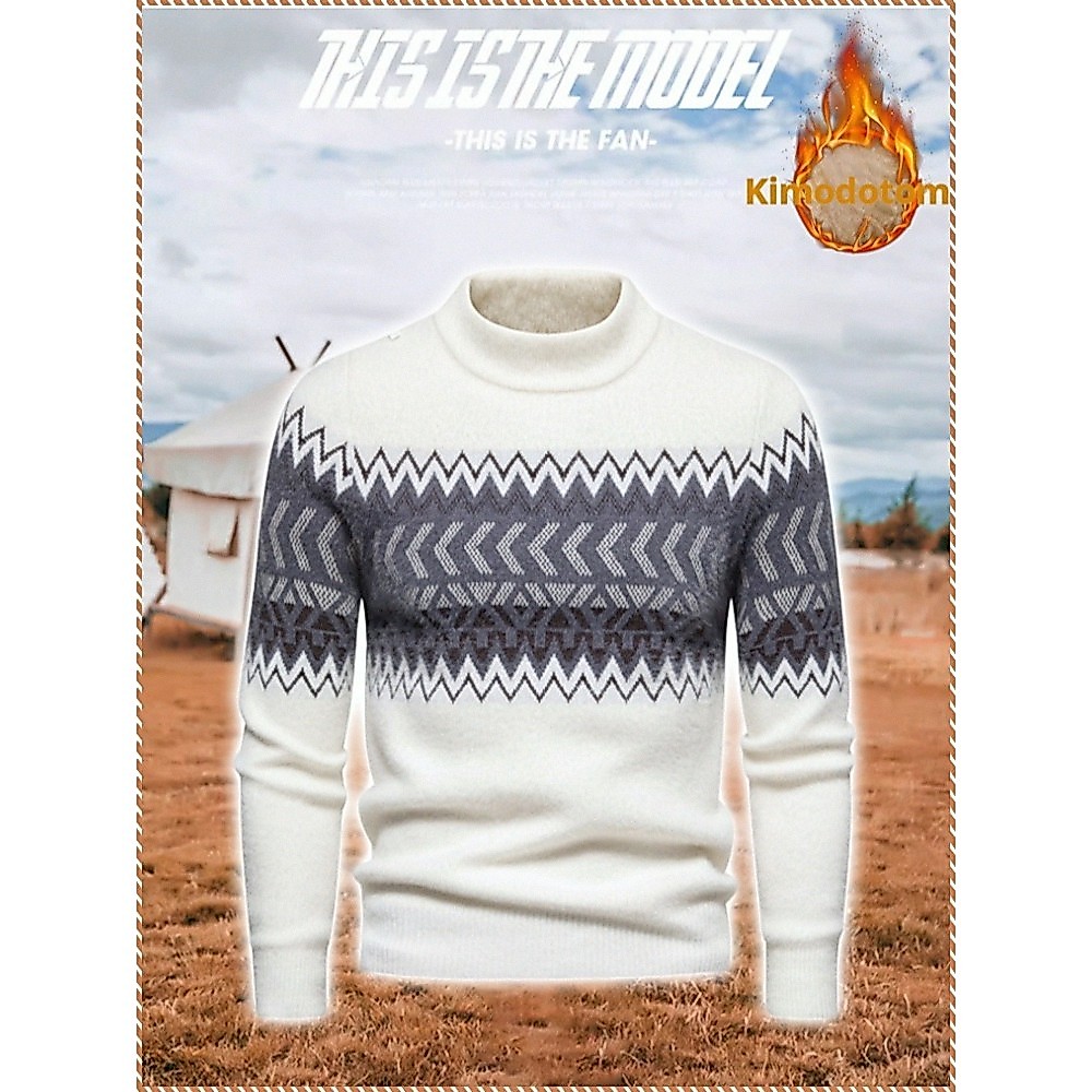 Sheepskin Sweater Scandinavian Sweater Coat Pure Wool Quality Multicolor Durable Breathable