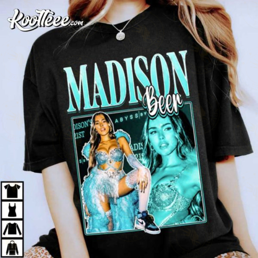 Camiseta Unissex Masculina e Feminina Madison Beer Vintage Cantora Pop 100% Algodão Casual  - Promoção