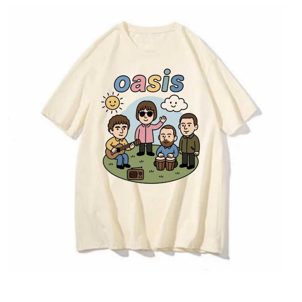 Camiseta Oasis Funny Blusa Banda Rock Album