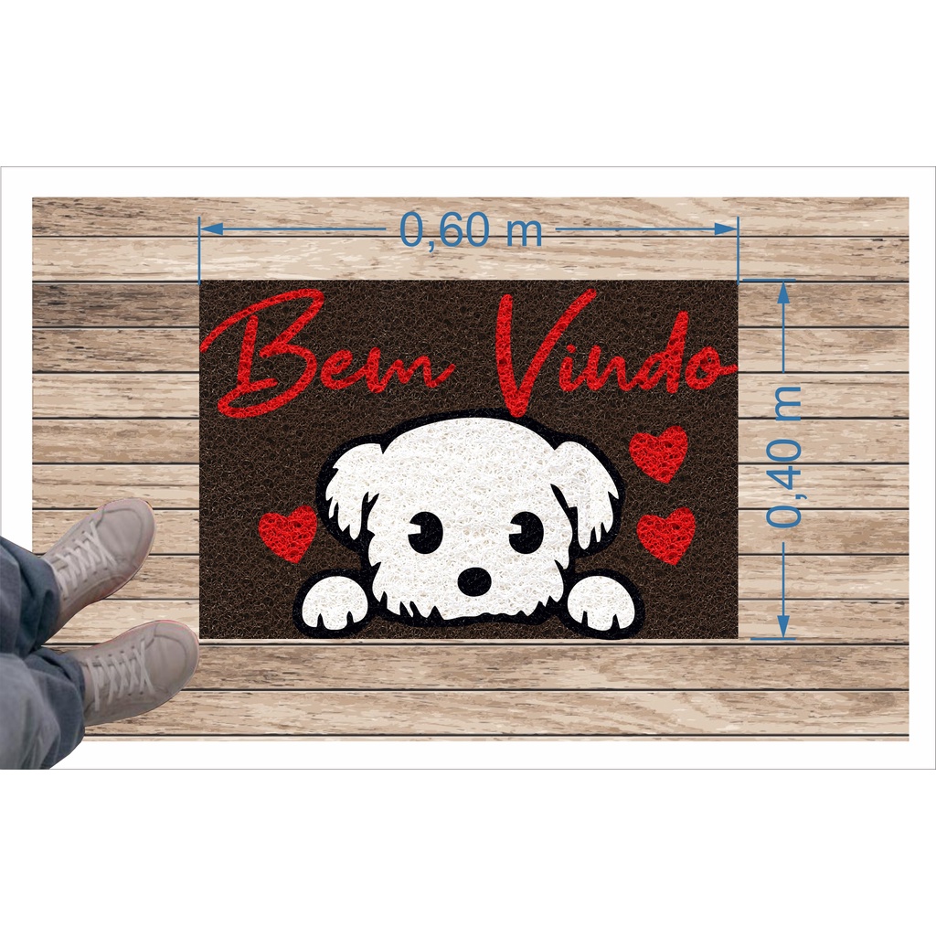 Tapete para Apartamento, Bem Vindo West Terrier 60X40 cm