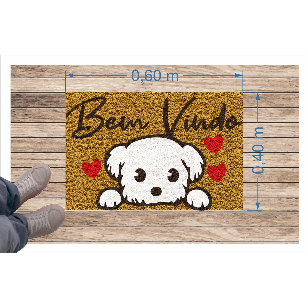 Tapete para Apartamento, Bem Vindo West Terrier 60X40 cm