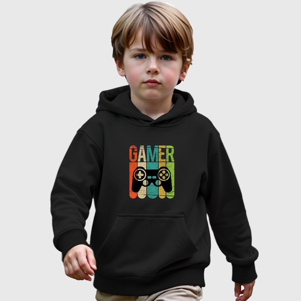 MOLETOM CANGURU INFANTIL COM CAPUZ ESTAMPADO GAMER JOGO REFORÇADO DE QUALIDADE ESTILOSO