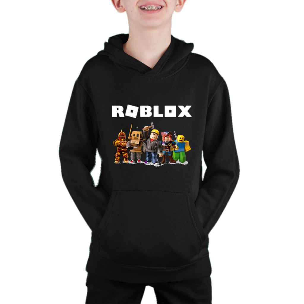 Blusa Infantil Moletom Blusão Roblox Casaco Gamer Kids Unissex Jogo Battle Royale