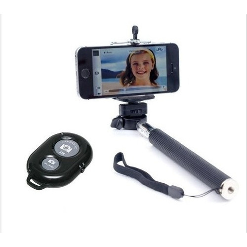 Kit Bastão Celular Selfie Monopod + Controle Bluetooth Fotos