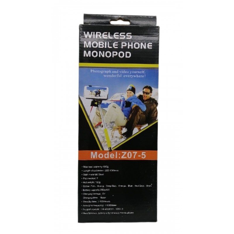 Suporte para câmera selfie monopé celular sem fio. 2 peças-