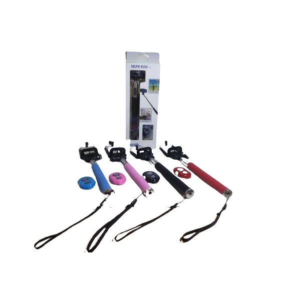 Pau De Selfie Monopod + Controle Bluetooth + Suporte Celular