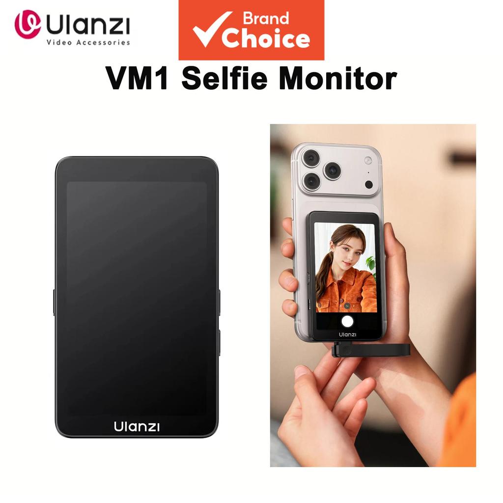 Ulanzi VM1 Vlog Display para Selfie com Reflexo para iPhone 17 16 15, Anel Magnético, Captura de Live, Portátil, Tela