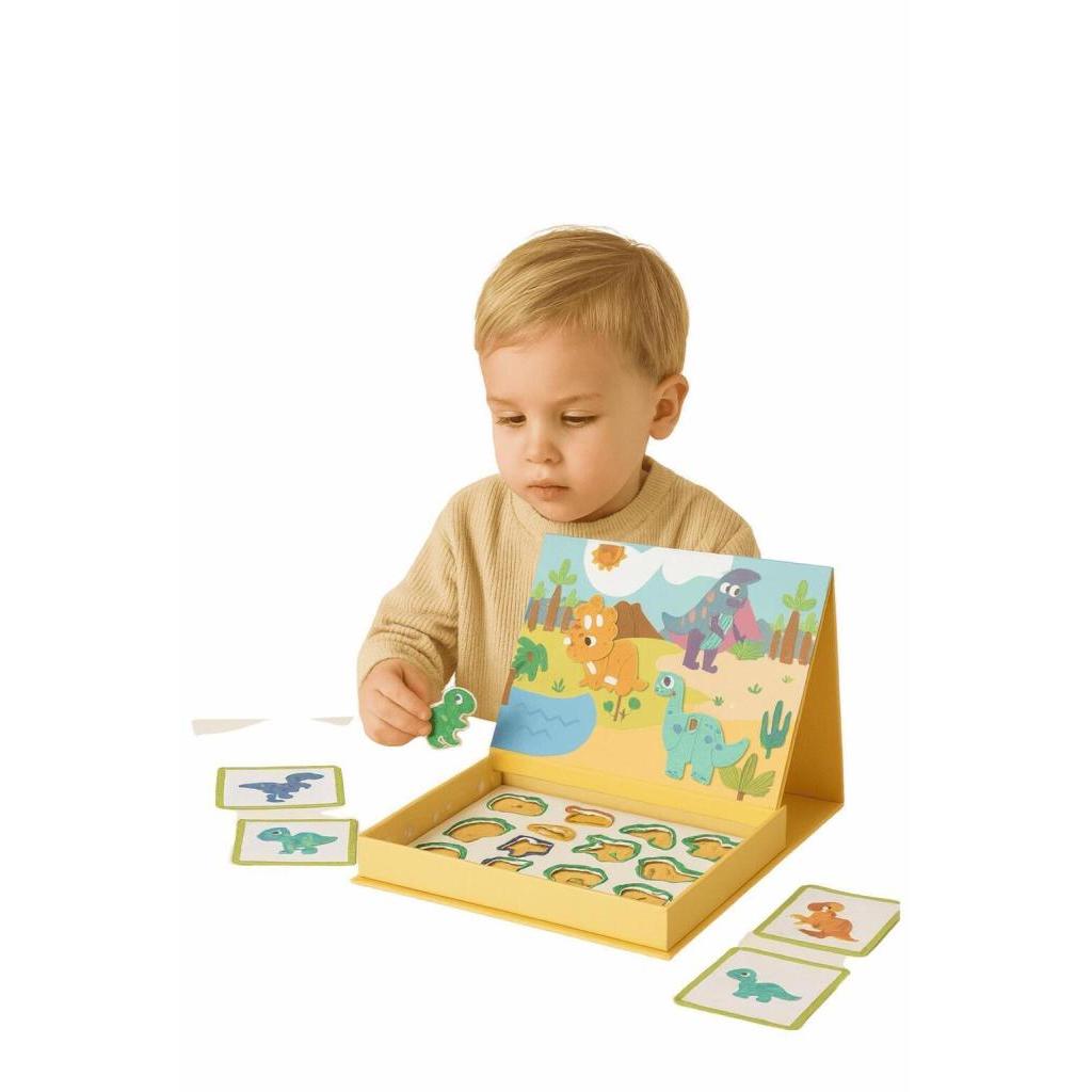 Livro Magnético Infantil Educativo Dinossauros Brinquedo