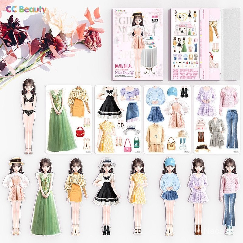 Princess Book série adesivos magnéticos, jogos de quebra-cabeça,brinquedos de menina, presentes de aniversário