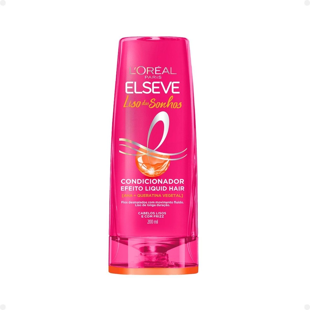Condicionador Elseve Liso dos Sonhos Efeito Liquid Hair 200ml