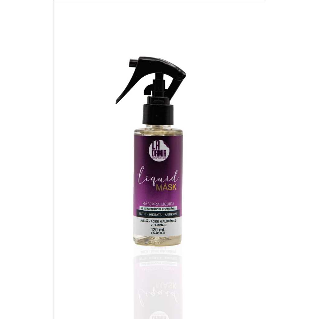 Máscara Líquida Hidratação, Nutrição, AntiFrizz, Ação Reparadora Instantâneo- Liquid Mask 120 ml