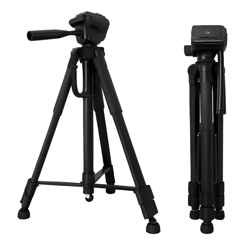 Tripé Profissional 1,80m com Suporte 360° para Celular e Câmera Fotográfica Ajustável Estável Ideal para Vídeos e Lives