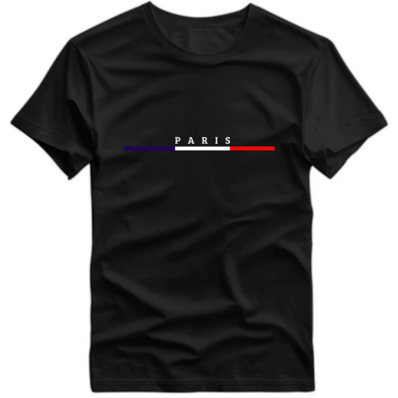 Camiseta Masculina Estampa Cidade Paris EleganteTecido Premium 100% Algodão