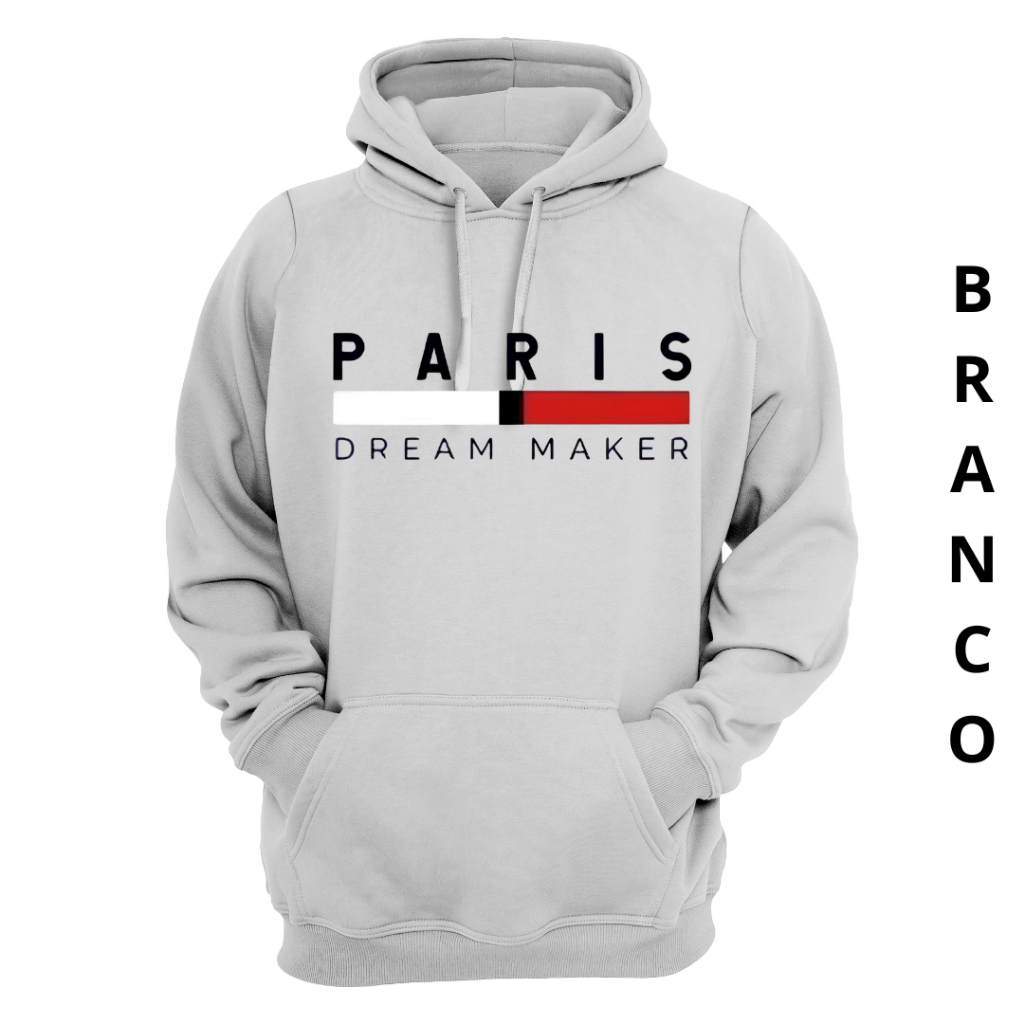 Moleton Unissex Paris Blusa De Frio Entrega Rapida