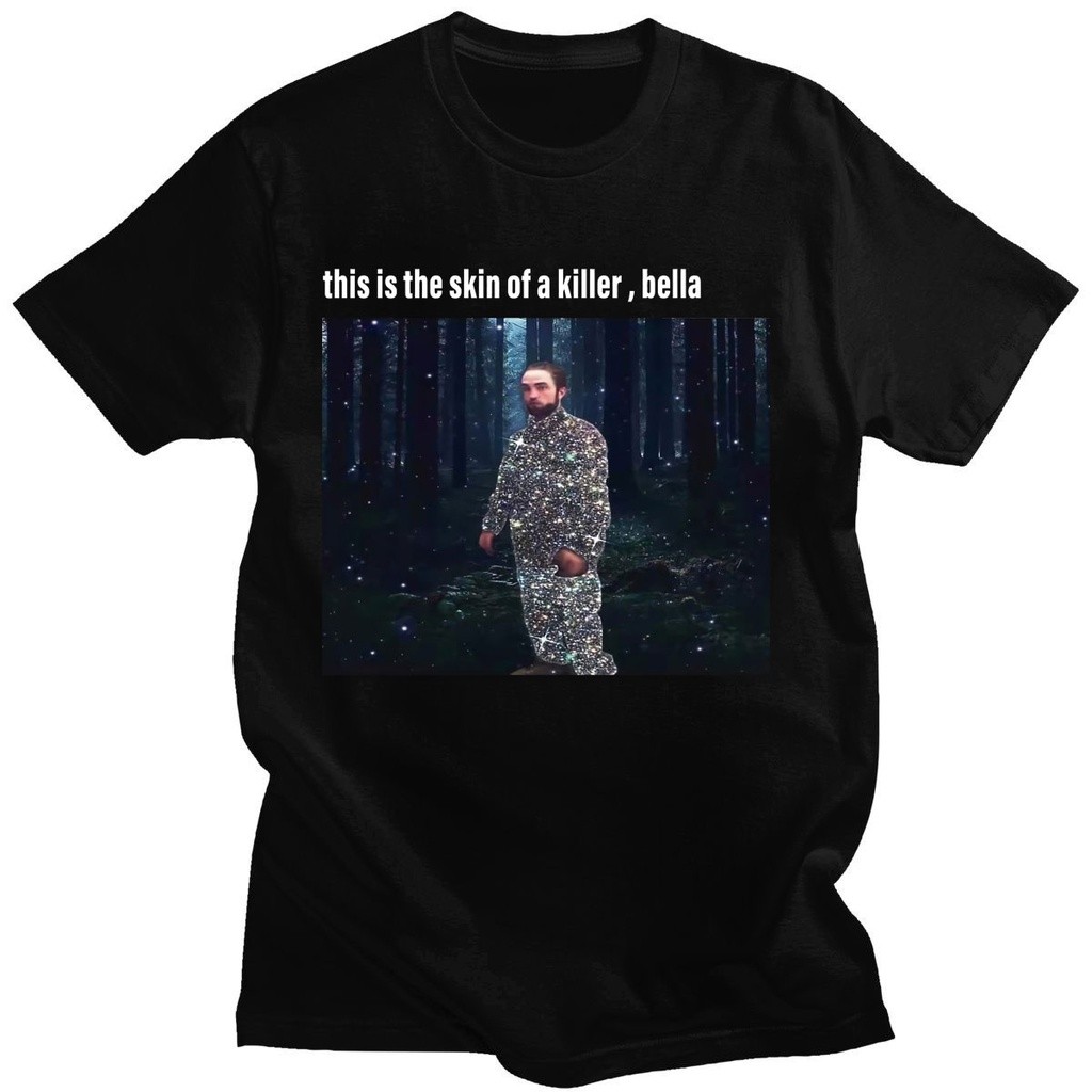 Camiseta Basica Camisa Robert Pattinson Meme Skin Bella Edward Cullen Unissex