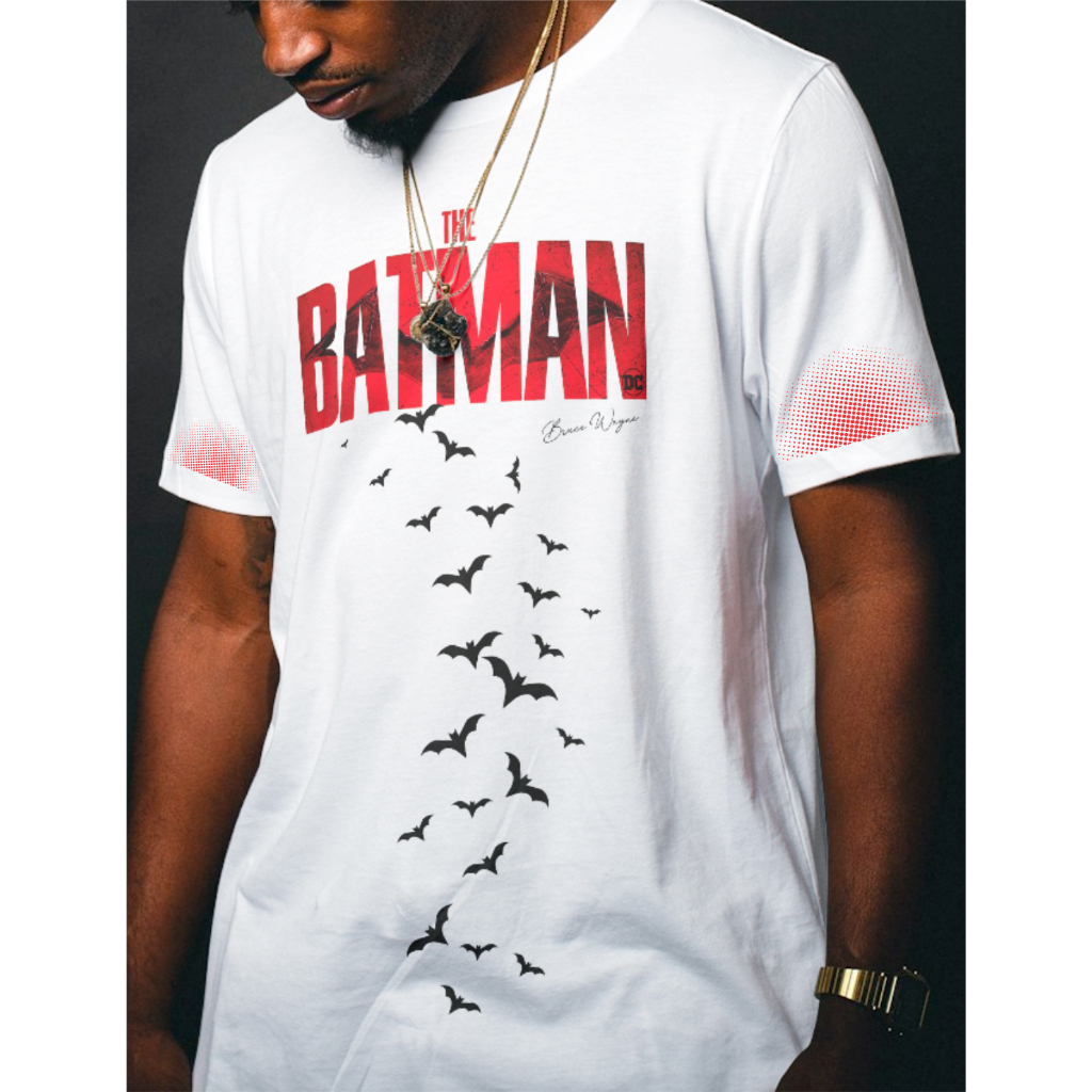 Camiseta Poliéster Filme Batman 2025 / Camisa Movies / Blusa Cinemaníaco / Robert Pattinson