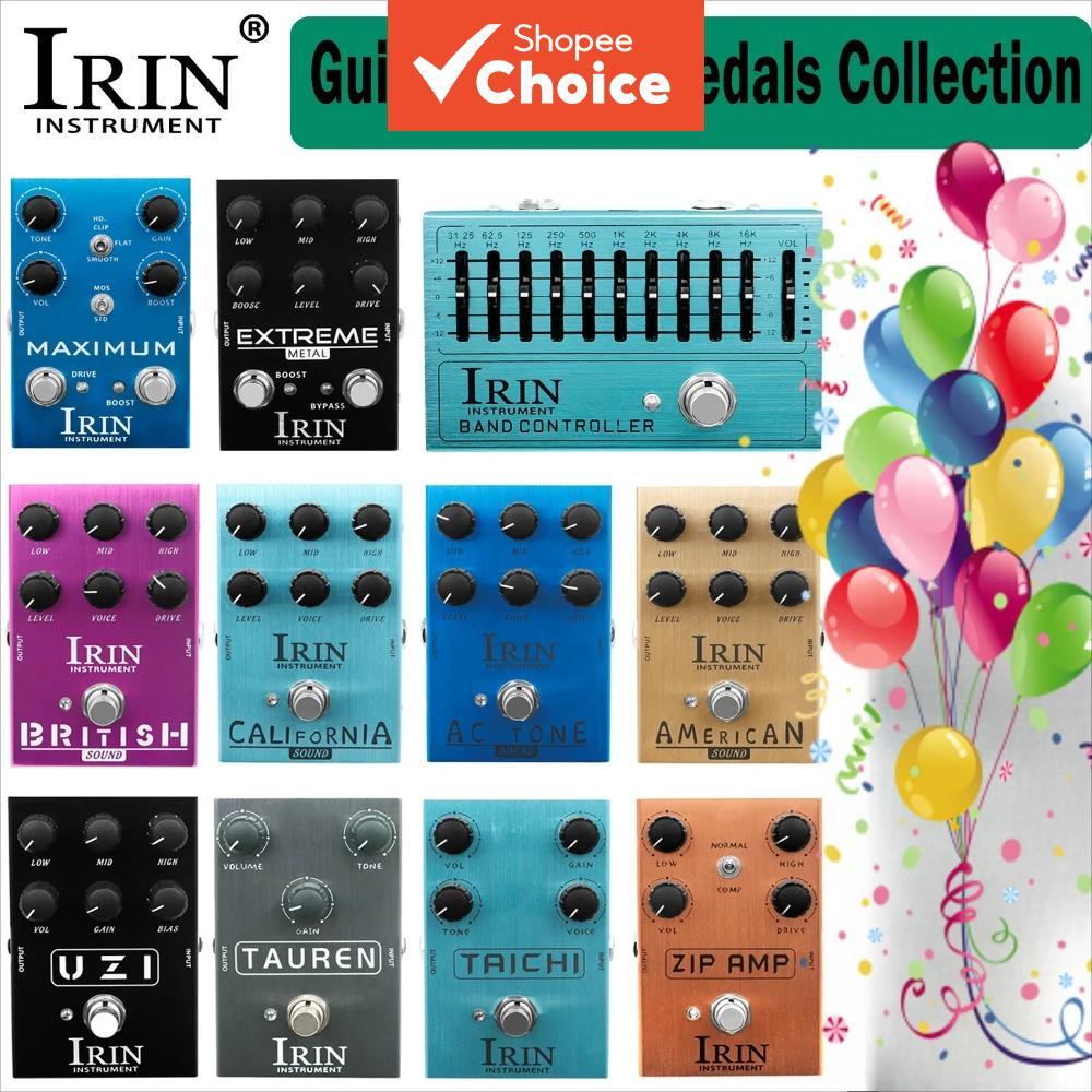 Pedal de Efeitos para Guitarra Elétrica IRIN 10 Bandas, Equalizador Gráfico 31.25Hz a 16kHz, Ferramenta de Performance