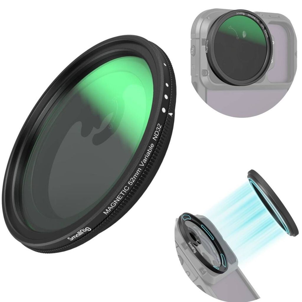 Filtro Vnd Magnético Smallrig Com Adaptador De Filtro M-mount