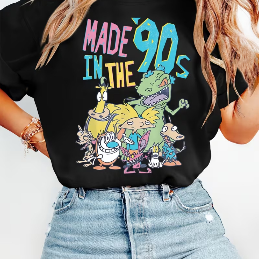 CAMISETA ADULTA FEMININA UNISEX NOSTALGIA ANOS 90 RETRO BLUSA DIVERTIDA ALEGRE CLASSICOS CULTURA T  SHIRT  VINTAGE