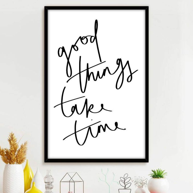 Quadro placa decorativa  Take Time 20x30 Alta Qualidade 4k