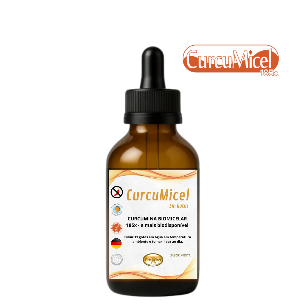 Curcumicel 185x Solução Micelar Em Gotas 20 Ml (curcuma Liq)