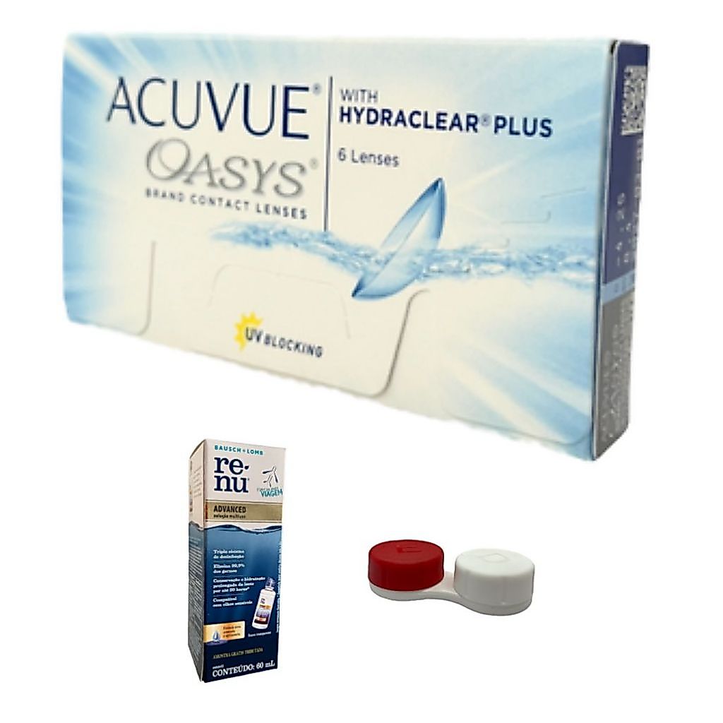 Lente de Contato Acuvue Oasys Descarte Mensal 6 unidades