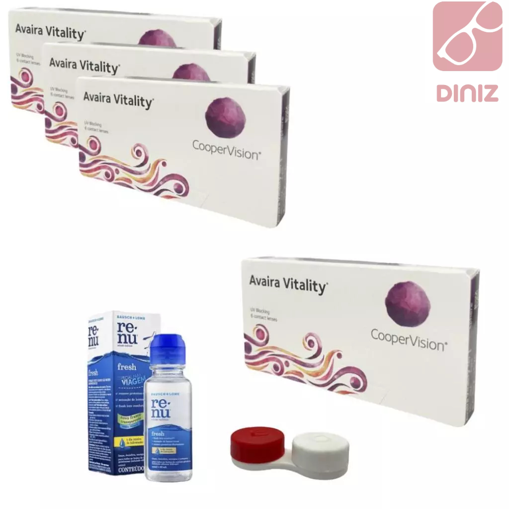 Lente De Avaira Vitality Com Grau Combo 3 + 1